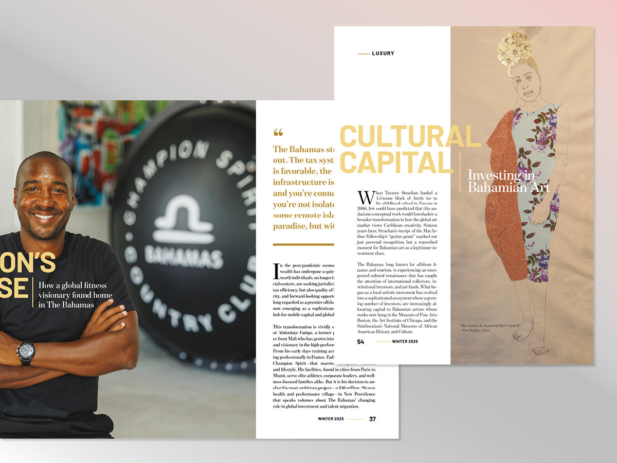 Champion's Paradise and Cultural Capital — feature spreads