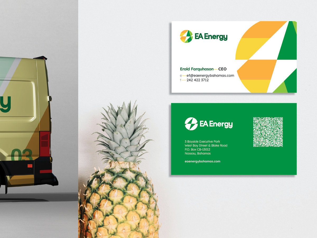 EA Energy — business card and stationery system